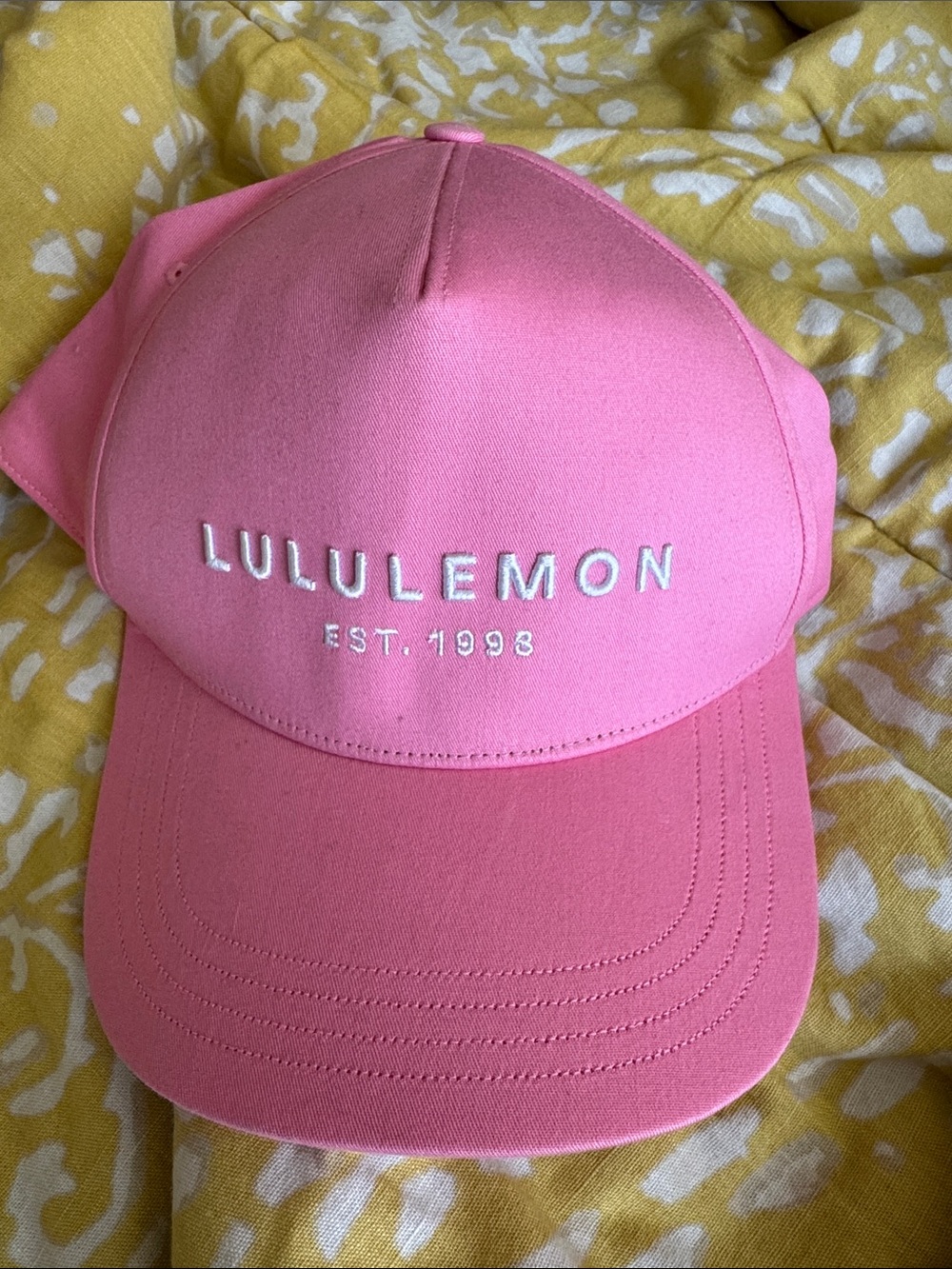 lululemon athletica Pink Embroidered Logo Baseball Hat